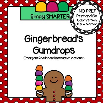 Preview of Gingerbread Emergent Reader Book AND Addition Interactive Activities