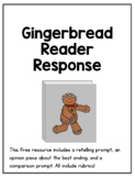 Gingerbread writing prompts and rubrics