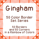 50 Borders and Corners Gingham Bulletin Board 100 Pieces P