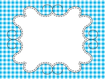 Preview of Gingham Backgrounds and Frames for Flipcharts and Activ Inspire