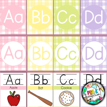 Gingham Gang A-Z Posters | Gingham Classroom Decor | Country | TPT