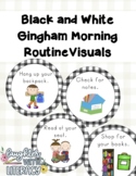 Gingham Morning Routine Visual Posters