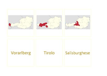 Preview of Gioco di abbinamento 2: province federali dell'Austria, italiane