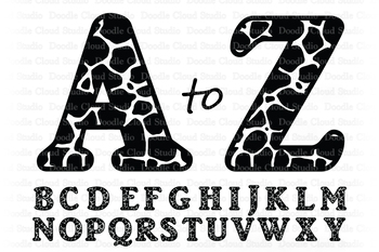 Download Giraffe Alphabet Svg Animal Letters Giraffe Letters Clipart Monogram Alphabet