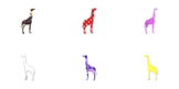 Giraffe Animal illustration Drawing Free Printable Distanc
