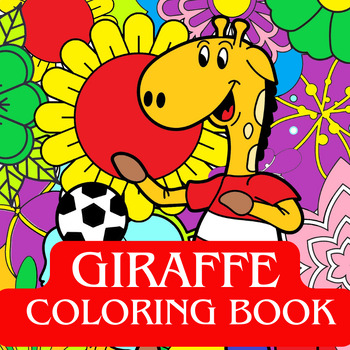 Preview of Giraffe Coloring Book