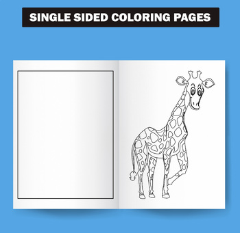 Giraffe Coloring Book For Kids Ages 4-8 : Fun And Cute Giraffes Coloring  Pages