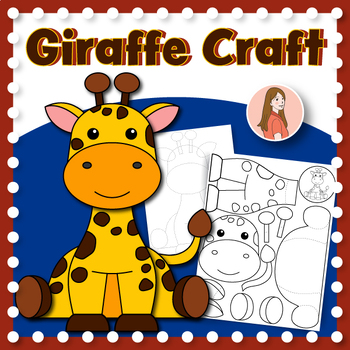 Preview of Giraffe Craft  Activity | Animal craft | Bulletin Board | Coloring cut and glue