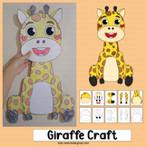 Giraffe Craft Zoo Animals Bulletin Board Coloring Pages Zo