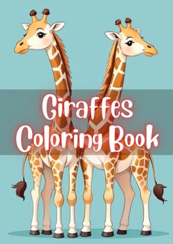 Preview of Giraffe Delight: 100 Printable Coloring Pages for Endless Creative Fun!