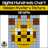 Digital Giraffe Hundreds Chart Hidden Mystery Picture PPT 