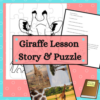 Preview of Giraffe Lesson with Story and Activities