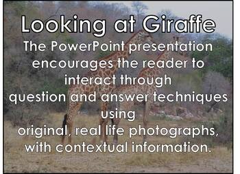 Preview of AFRICAN ANIMALS: Giraffe - PowerPoint presentation