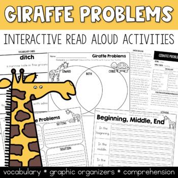 Preview of Giraffe Problems Activities Interactive Read Aloud