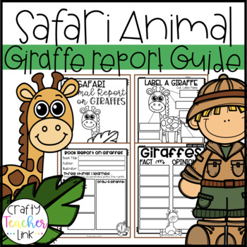 Preview of Safari Animal - Giraffe Report Guide