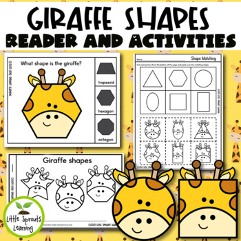 Preview of Giraffe Shapes Emergent Reader and Shape Recognition Activities