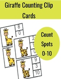 Giraffe Spot Counting Clip Cards 