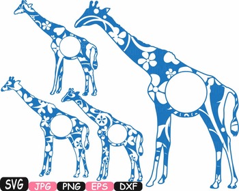 Giraffe • Alphabet Monogram Cute School Daycare Classic Round