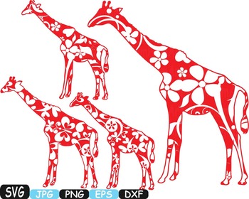 Giraffe Monogram, Giraffe Silhouette Graphic by ETC Craft Store