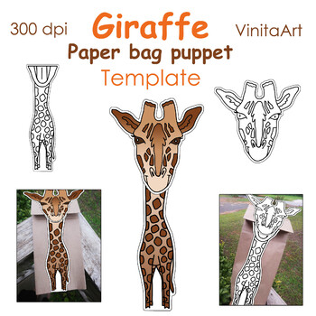 Giraffe Template Worksheets Teaching Resources Tpt