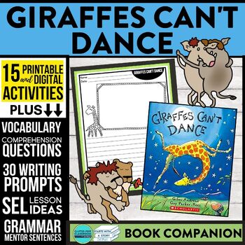 Preview of GIRAFFES CAN'T DANCE activities READING COMPREHENSION Book Companion read aloud