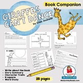 Giraffes Can't Dance | Book Companion | Reading | Writing
