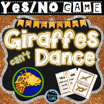 Preview of Giraffes Can't Dance Character Traits Game