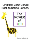 Giraffes Can't Dance Growth Mindset Lesson and Bulletin Board