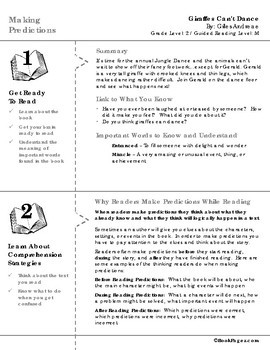 Giraffes Can't Dance Lesson Plans & Activities Package, Second Grade (CCSS)