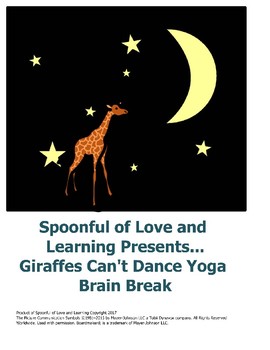 Preview of Giraffes Can't Dance Yoga Brain Break