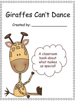 Preschool Classroom Book; Giraffes Can't Dance by All Things Preschool