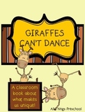 Preschool Classroom Book; Giraffes Can't Dance