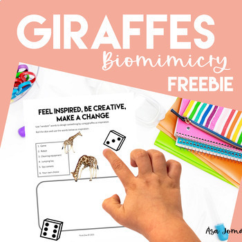 Preview of Giraffes Activities Freebie | PBL | STEAM | Biomimicry | Nonfiction