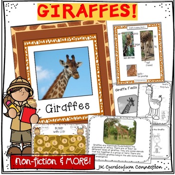 Preview of Giraffes: Let’s Learn About Giraffes - Non-Fiction and Fiction Unit