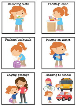 Girl Getting Ready For School By Cc S Classroom Creations Tpt