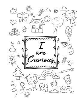 Girl Power. hand drawn coloring pages for kids and adults