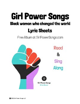 Preview of Song Lyric Sheets: Black Women Who Changed the World