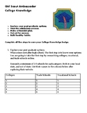 Girl Scout Ambassador College Knowledge Badge Worksheet