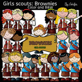Girl Scout Brownies-Color and B&W- 36 items!