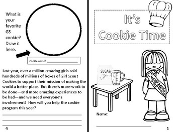 girl scout cookie coloring page