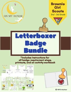 Preview of Girl Scout Brownies Letterboxer Badge Activity Plan - All Steps