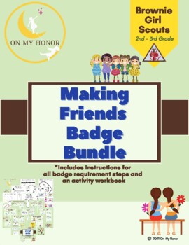 Preview of Girl Scout Brownies Making Friends Badge Activity Plan - All Steps