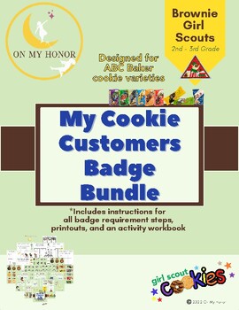 Preview of Girl Scout Brownies My Cookie Customers Badge Activity Plan ABC 2024 - All Steps