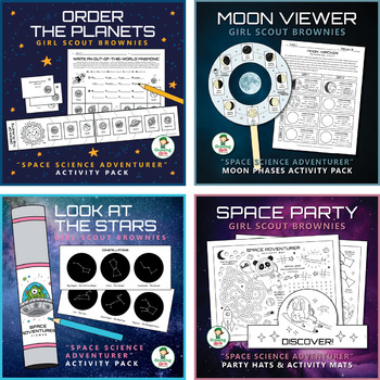 Preview of Girl Scout Brownies - "Space Science Adventurer" Activity Pack Bundle