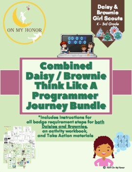 Preview of Girl Scout Combined Daisies Brownies Think Like Programmer Journey Activity Plan