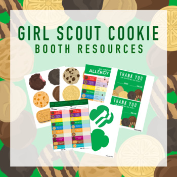 Girl Scout Cookie Booth Resources by Couture by Katie | TPT