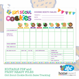 Girl Scout Cookie Booth Sales Tracking EDITABLE Prices! | 