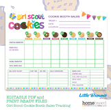 Girl Scout Cookie Booth Sales Tracking EDITABLE Prices! LBB 2024