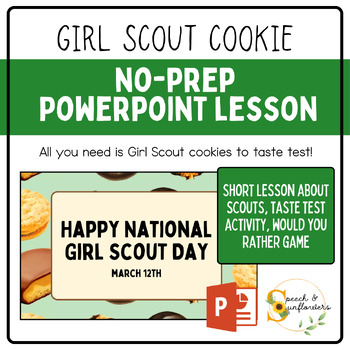 Preview of Girl Scout Cookie Lesson & Taste Test Activity