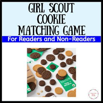 Girl Scout Cookie Matching Game for Readers and Non-Readers | TPT